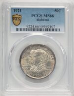 1921 50C Alabama Commemorative Silver PCGS MS66 (778275002)