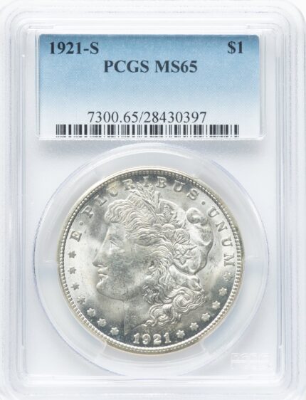 1921-S Morgan Dollar PCGS MS65 (779778021)