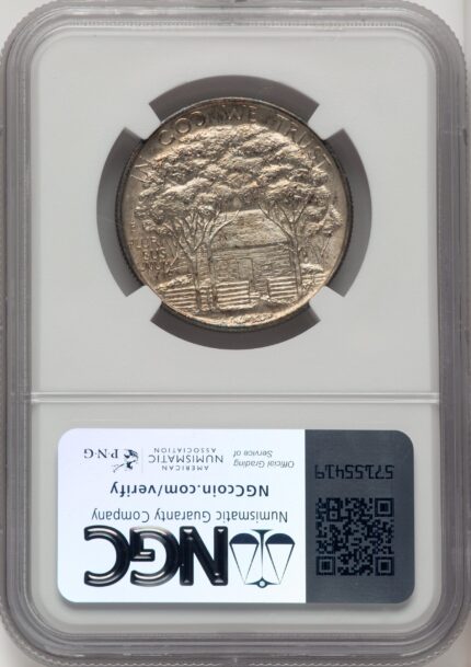 1922 50C Grant With Star Commemorative Silver NGC MS65+