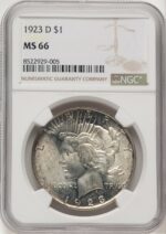 1923-D Peace Dollar NGC MS66