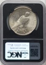 1925 $1 Mike Castle Blk Core Franklin Series Peace Dollar NGC MS67 (765292012)