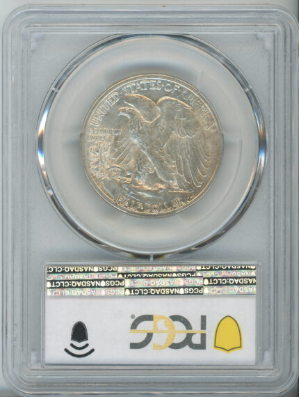 1927-S 50C Walking Liberty Half Dollar PCGS AU58