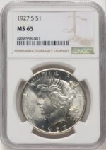 1927-S Peace Dollar NGC MS65 (776659003)