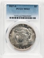 1927-S Peace Dollar PCGS MS62