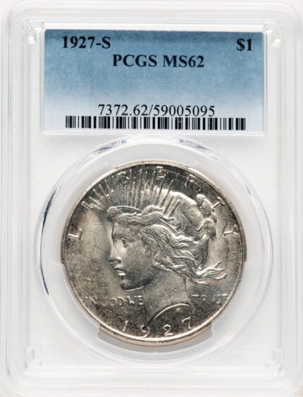 1927-S Peace Dollar PCGS MS62