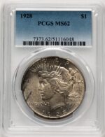 1928 Peace Dollar PCGS MS62 (777986040)