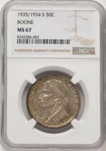 1935/34-S 50C Boone Commemorative Silver NGC MS67 (773673036)