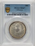 1935 50C Arkansas Commemorative Silver PCGS MS67 (769927002)