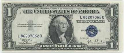 1935 One Dollar Silver Certificate AU