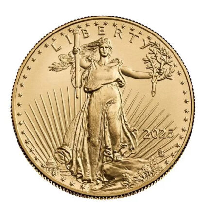 2025 1/10 oz American Gold Eagle Coin BU