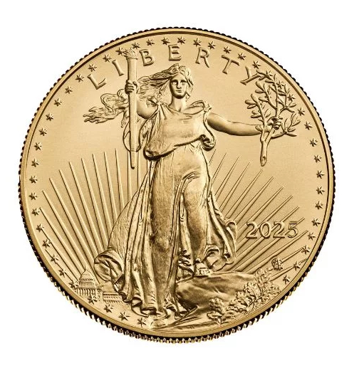 2025 1/10 oz American Gold Eagle Coin BU 2025 1/10 oz American Gold Eagle Coin BU