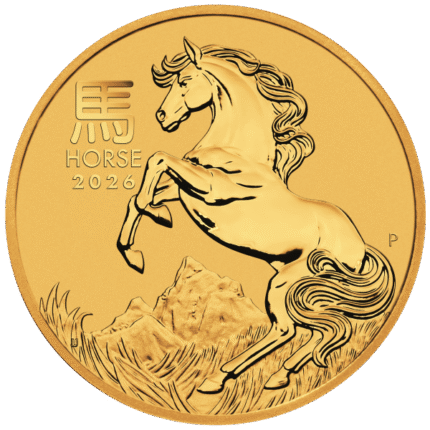 2026 1/10 oz Australian Gold Lunar Horse Coin BU