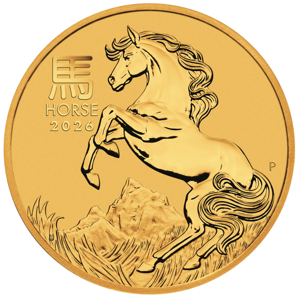 2026 1/10 oz Australian Gold Lunar Horse Coin BU 2026 1/10 oz Australian Gold Lunar Horse Coin BU
