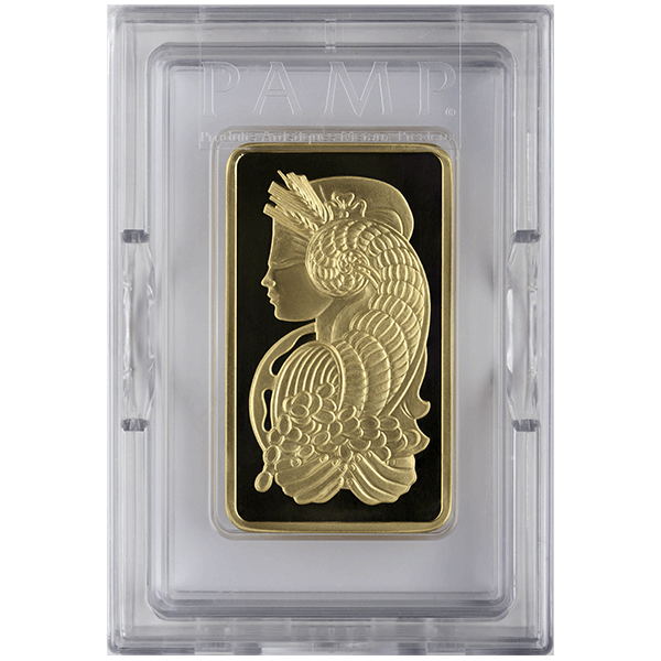 5 oz Gold Bar PAMP Suisse Lady Fortuna Veriscan® (w/Assay) 5 oz Gold Bar PAMP Suisse Lady Fortuna Veriscan® (w/Assay)