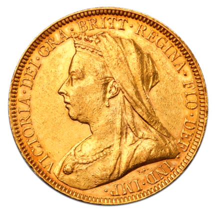 Old Queen Victoria Great Britain Gold Sovereign Coin
