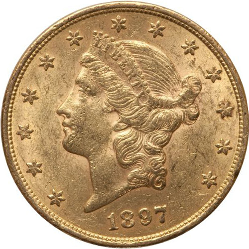 Pre-33 $20 Liberty Gold Double Eagle Coin AU Grade Pre-33 $20 Liberty Gold Double Eagle Coin AU Grade